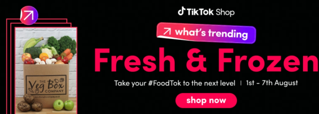 TikTok starts selling fresh food