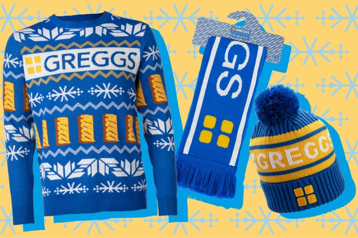 Greggs to launch Christmas range in Primark with sausage roll jumpers and clogs