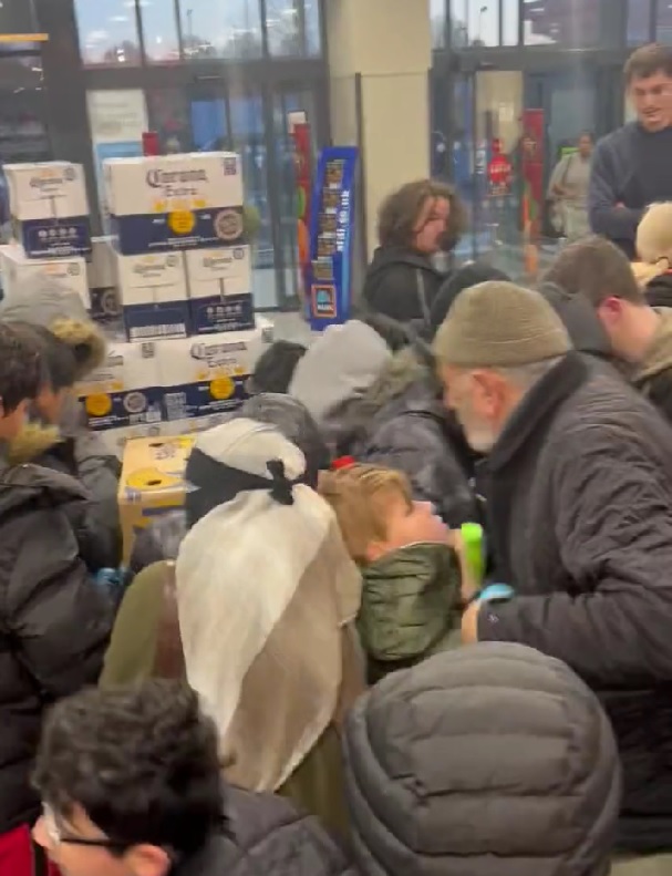 Chaotic scenes emerged in Aldi stores as it sold viral drink Prime Hydration