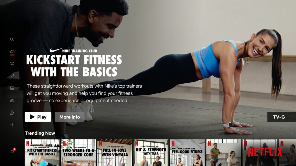 Nike workout on Netflix