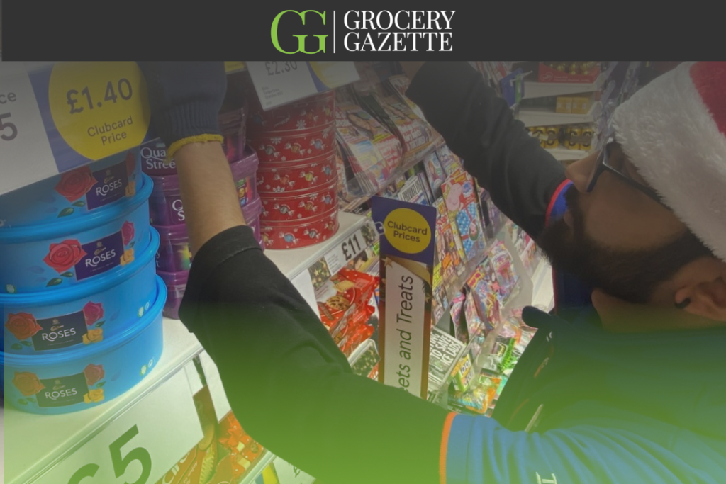 Tesco Express worker Christmas