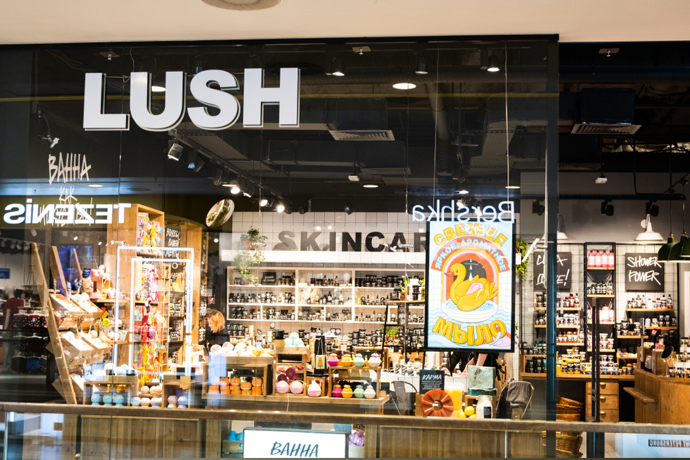 Lush storefront