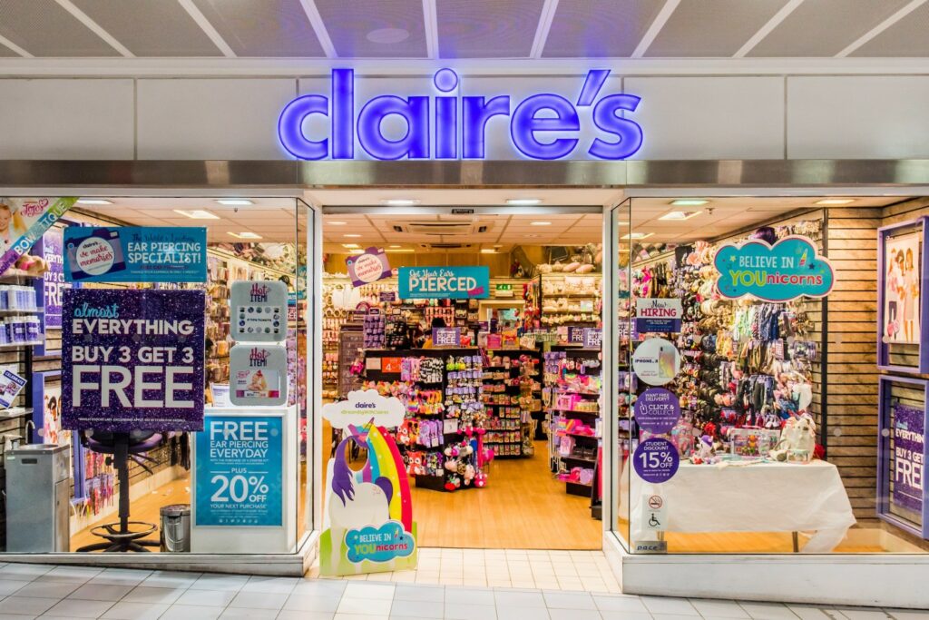 Claire’s UK on brink of collapse as 2,150 jobs at risk