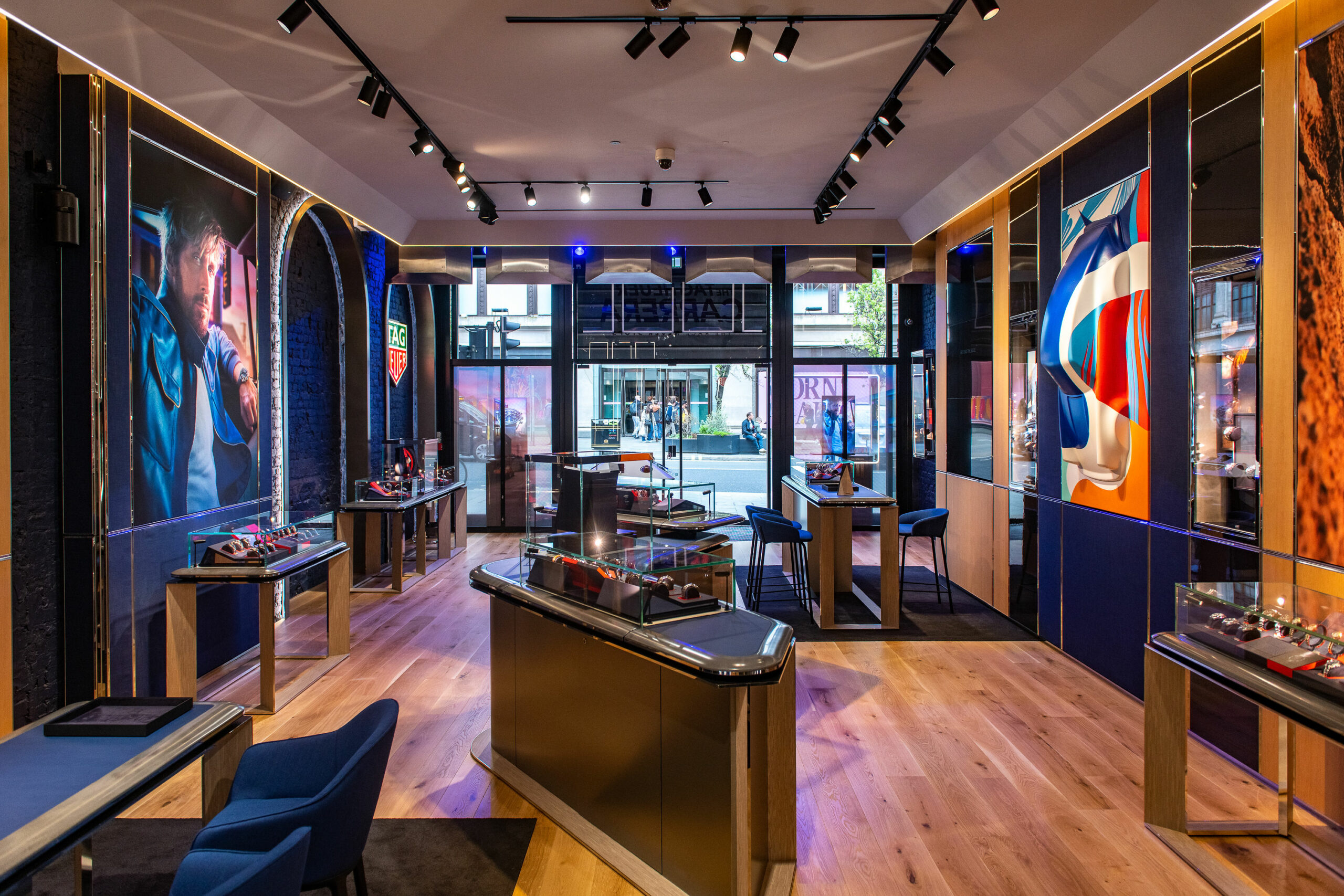 Tag Heuer has reopened its flagship boutique on London’s Oxford Street with a makeover inspired by the brand’s motor-racing history.