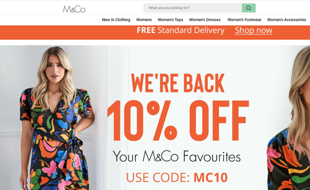 M&Co relaunches website under new ownership