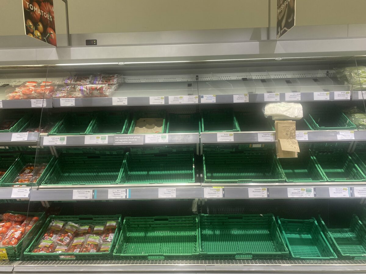 What’s actually happening with all the empty shelves in Waitrose?