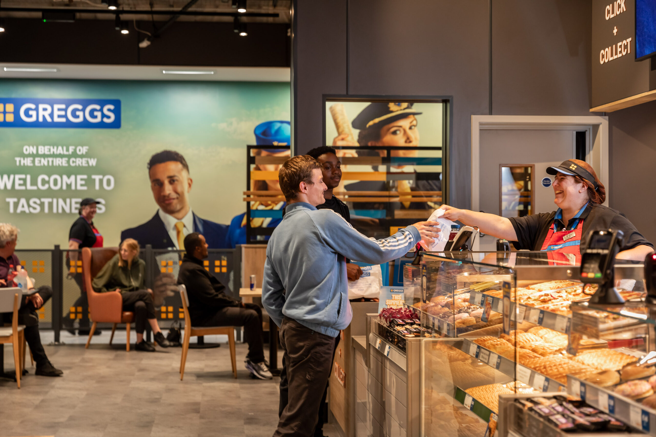 In pictures Greggs unveils first London airport shop at Gatwick