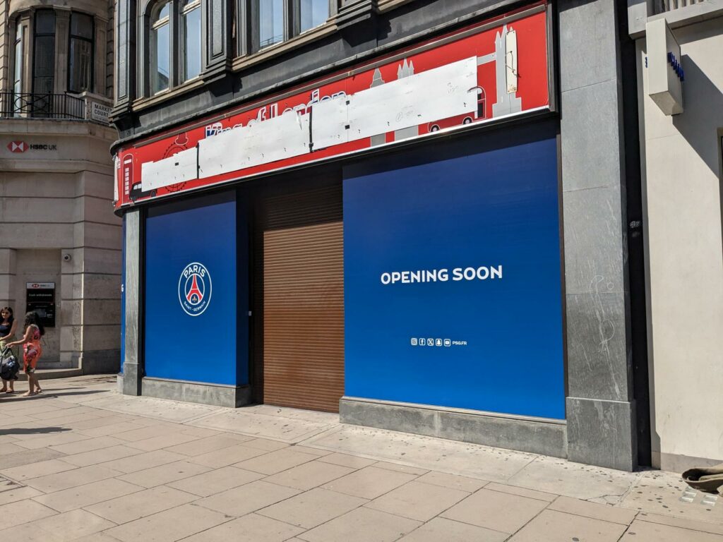 PSG first store in UK
