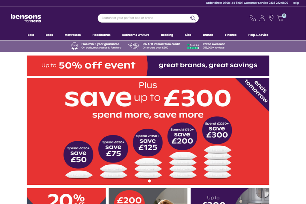 'Tough but encouraging' Bensons for Beds, Ikea and The Cotswold