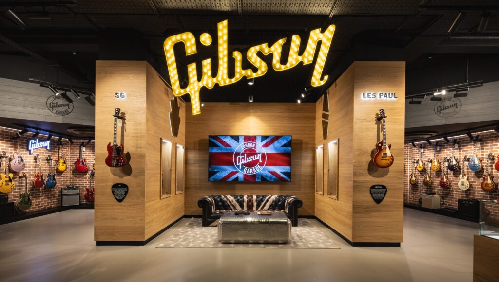 Gibson Garage London interior