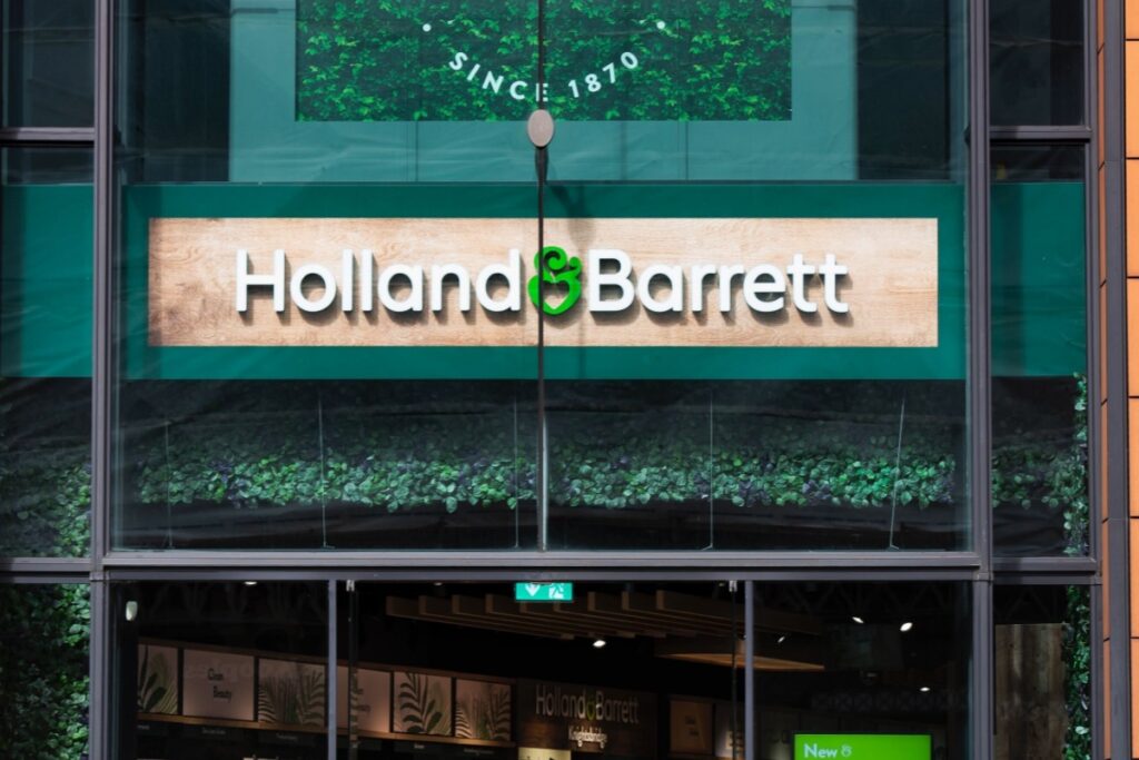 Holland & Barrett supplied