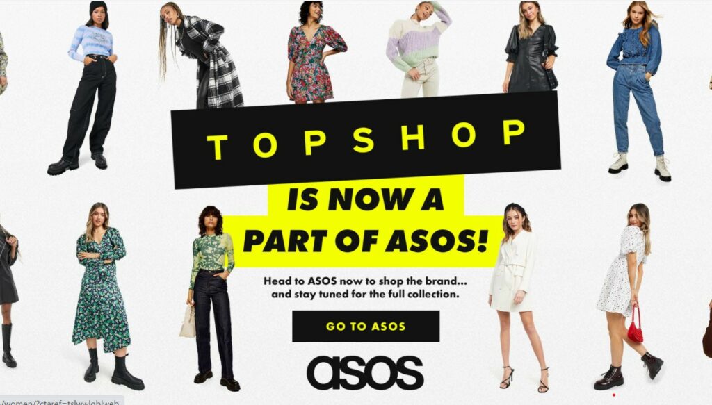 Asos boss José Antonio Ramos Calamonte praised the performance of its Topshop brand, saying he was "very very happy".