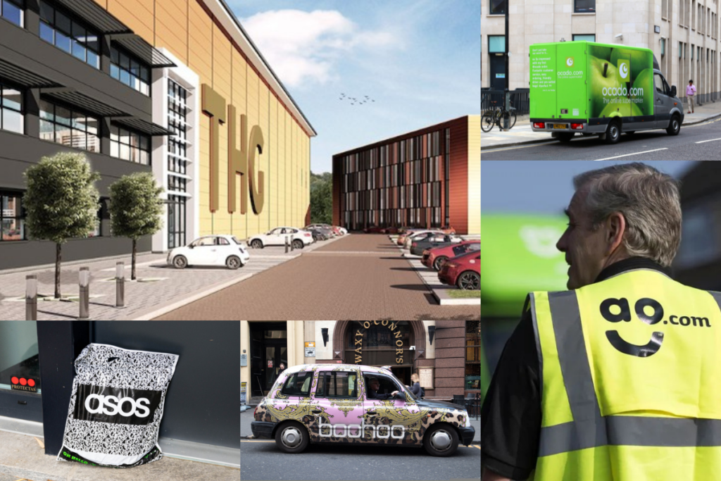 listed online retailers: THG x Ocado x AO World x Boohoo x Asos