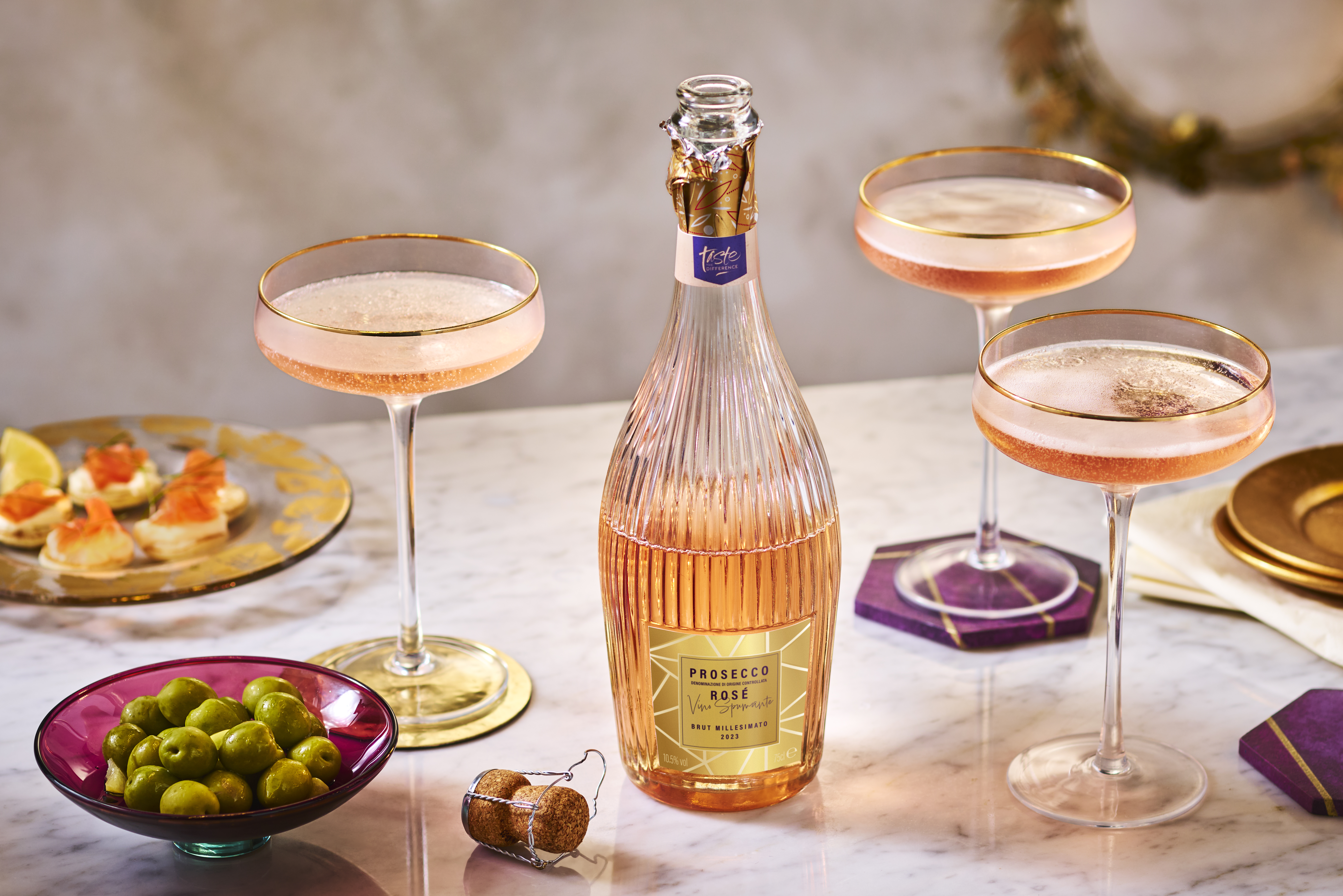 Sainsbury's Taste the Difference Christmas Prosecco Rose
