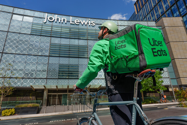 John Lewis partners with Uber Eats for rapid delivery pilot