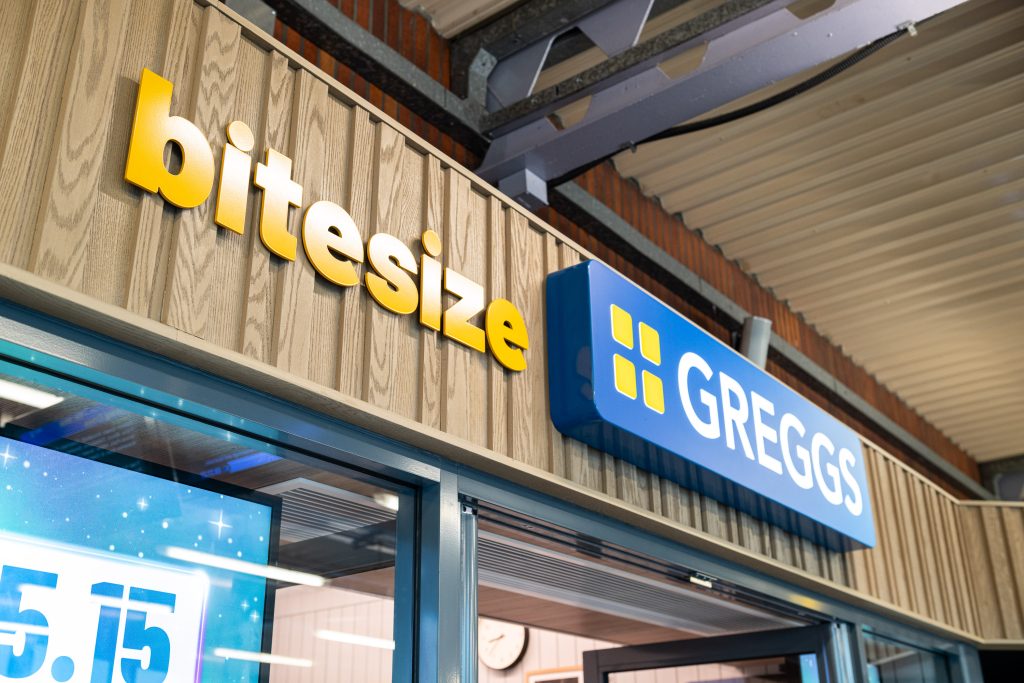 Food-to-go retailer Greggs has opened a Bitesize Greggs store at Cheshire Oaks Designer Outlet.