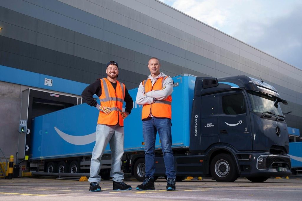 TV personalities Paddy McGuinness and Sam Thompson became delivery drivers for the day as they provided support to families in need.