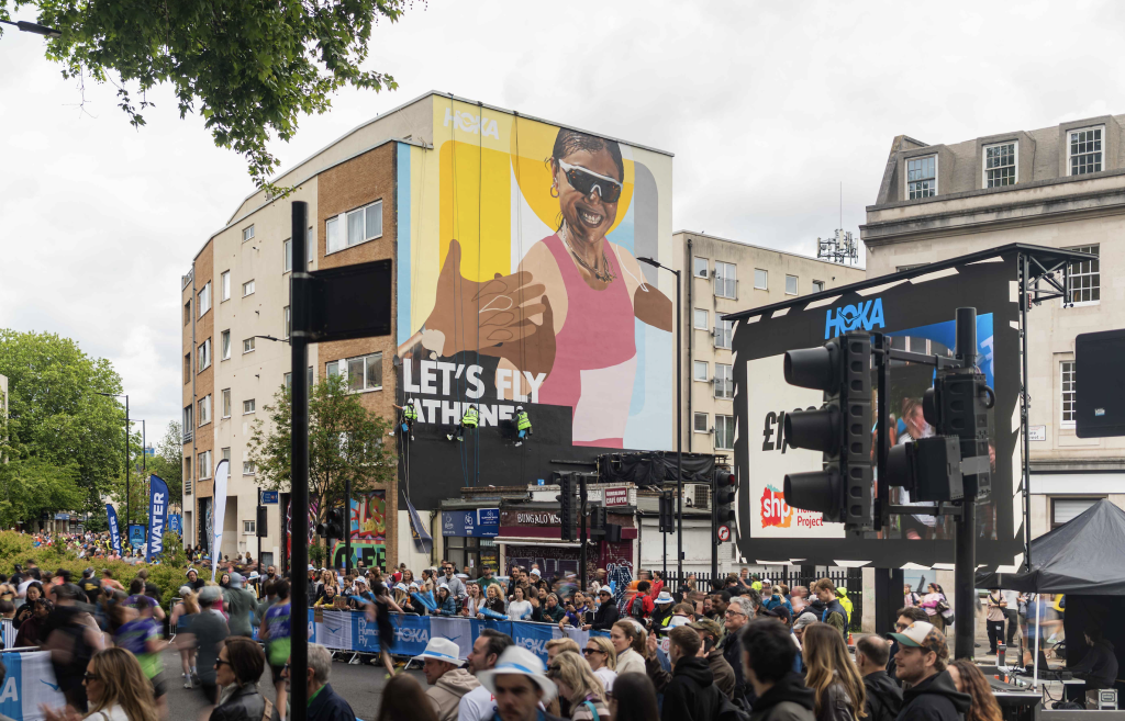 Hoka has unveiled a multi-channel campaign to mark the its first year as a title sponsor of the Hackney Half Marathon.