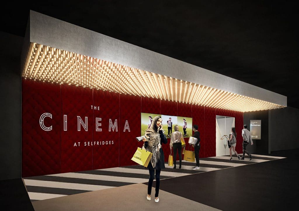 Selfridges cinema Simon Forster flagship experiential retail