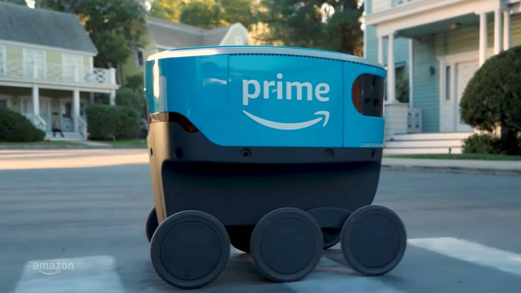 The robots, officially known as Amazon Scouts but nicknamed ‘adora-bots’, are the size of a portable cooler and are Amazon’s first move into a last-mile delivery service