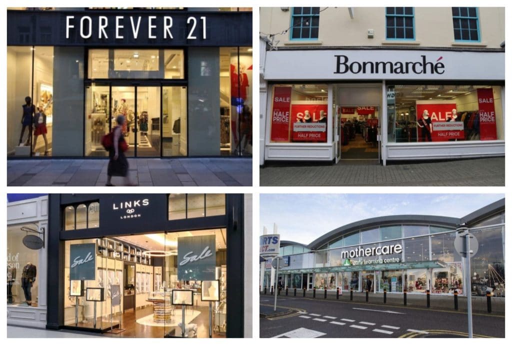 All the retailers who fell into administration this year - including Bonmarche, Mothercare, Debenhams, Coast, Karen Millen, Forever 21 and Links of London