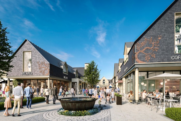 Plans have been unveiled for a new designer village near Cheltenham