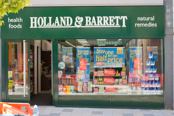 Holland & Barrett sales