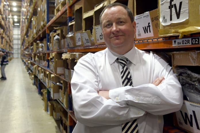 80% plunge in profits at Mike Ashley's holding company