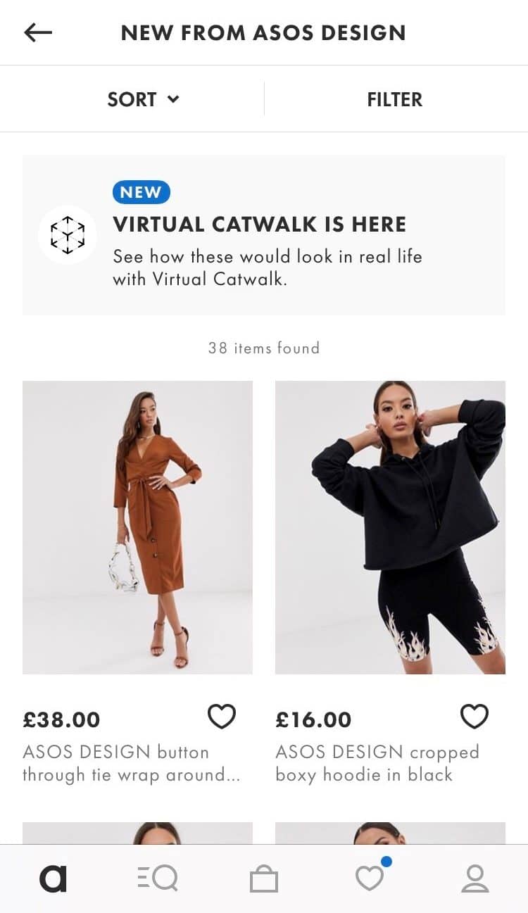 Asos virtual catwalk