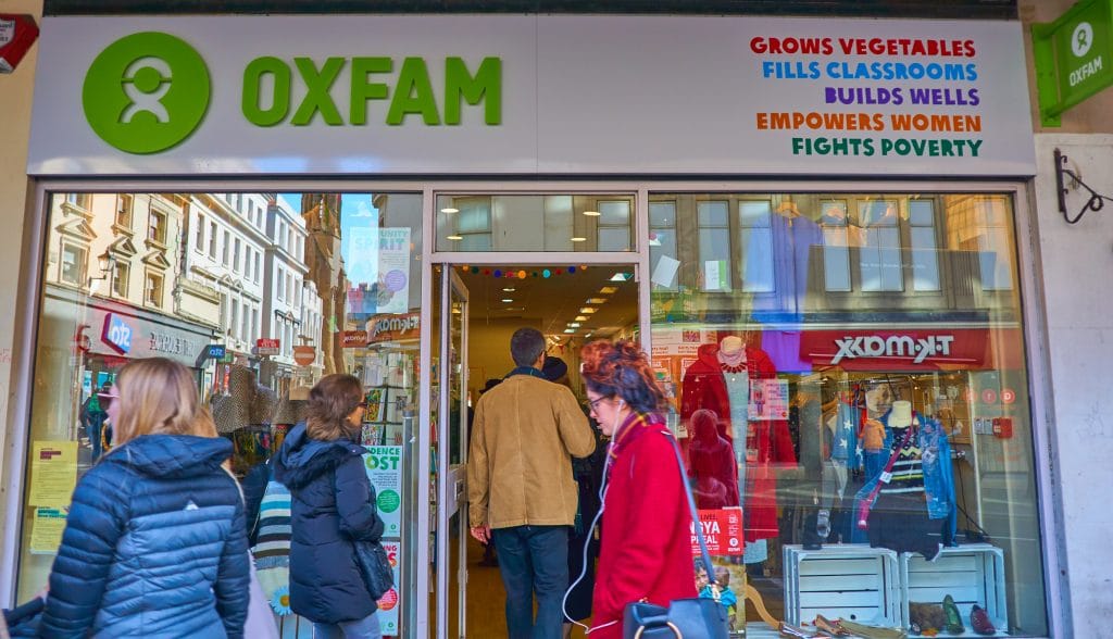 Second-hand September fast fashion recycling thrift stores sustainability eco-friendly Oxfam
