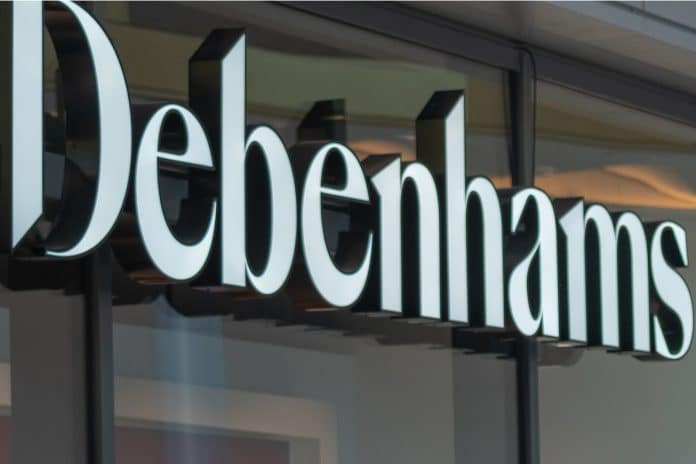 Debenhams shares