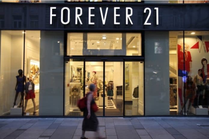 Forever 21 store closures RSM administration Chapter 11 bankruptcy